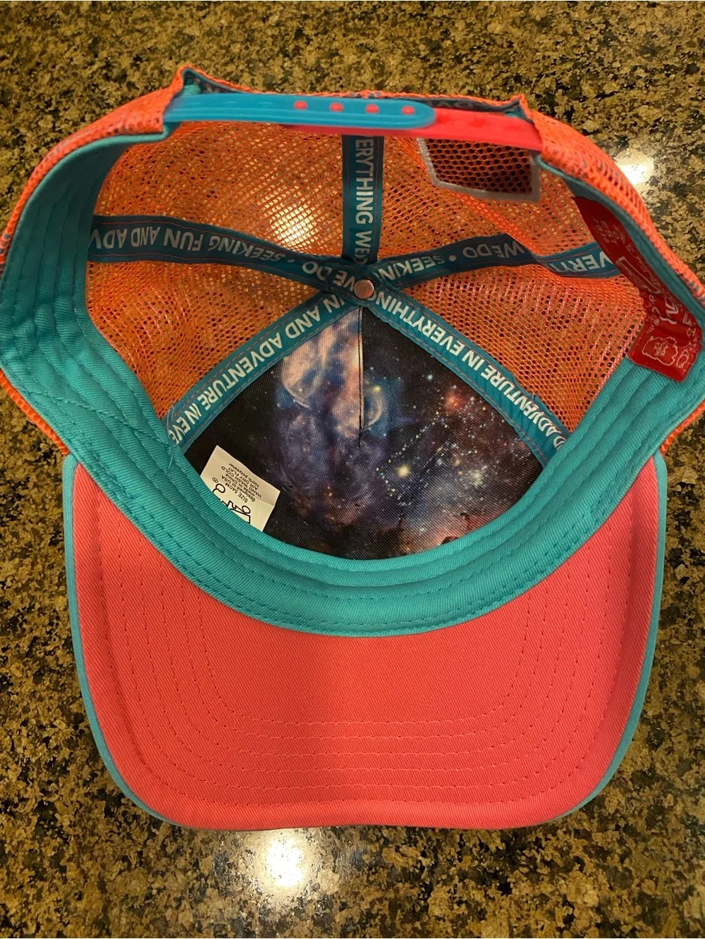 Big Truck  Kids Light Blue Front with Coral Mesh Trucker Hat